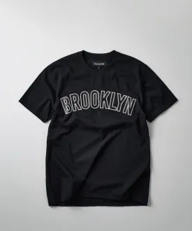 Brooklyn Applique Short Sleeve Shirt - Black