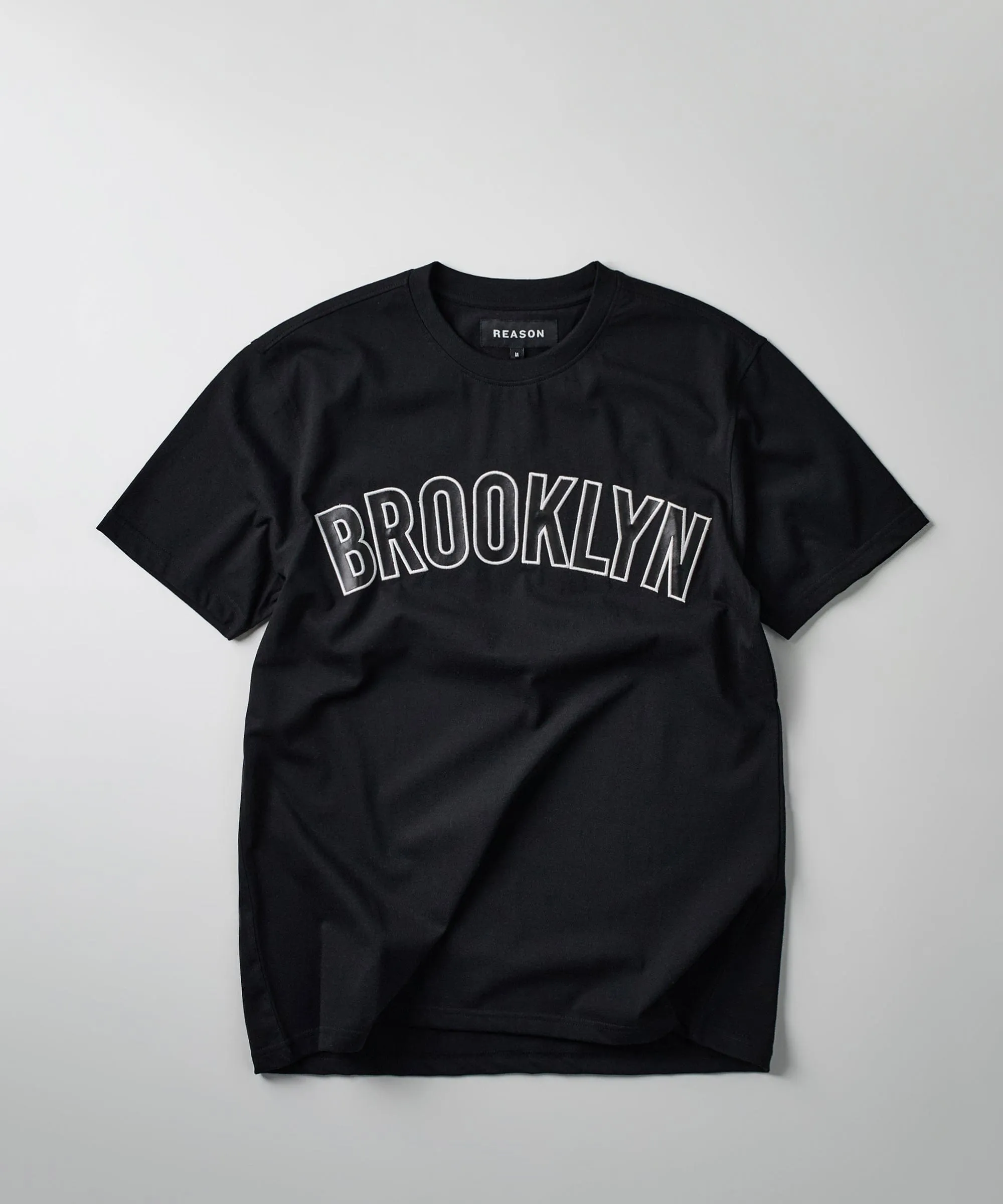 Brooklyn Applique Short Sleeve Shirt - Black