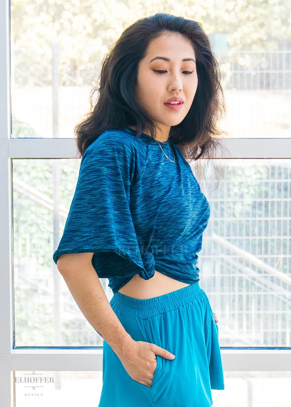 Essential Cozy Lounge Top - Aconite Blue