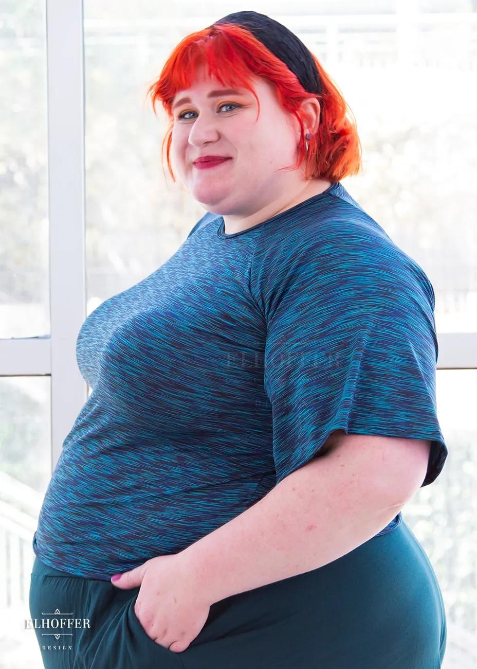 Essential Cozy Lounge Top - Aconite Blue