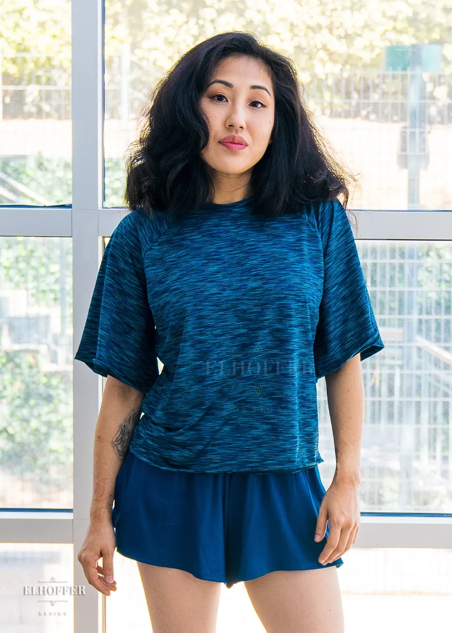 Essential Cozy Lounge Top - Aconite Blue