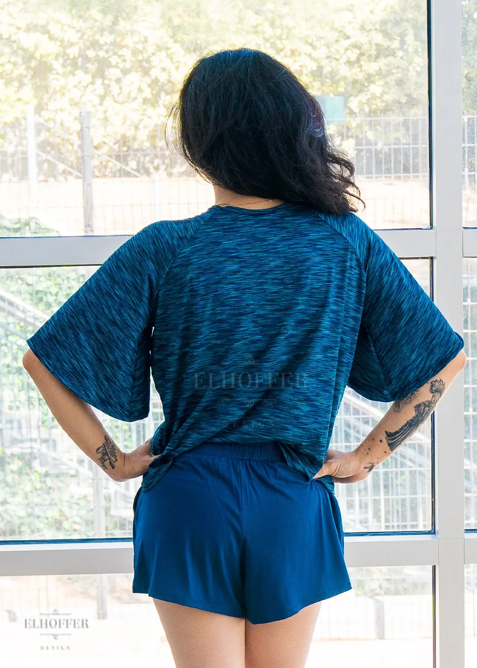 Essential Cozy Lounge Top - Aconite Blue