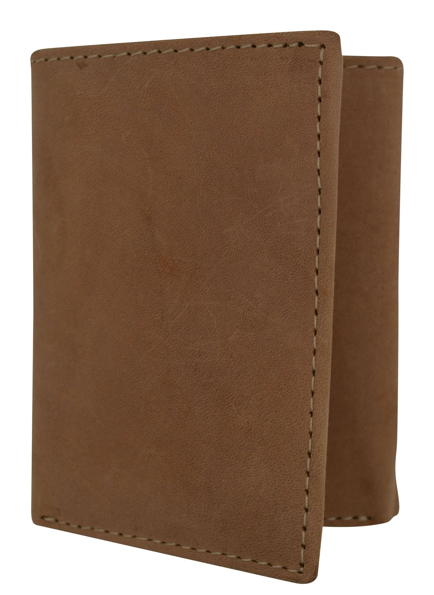 HU1107/New Hunter Series Premium Leather Vintage Style Trifold Credit Card Holder Walle by Cavelio