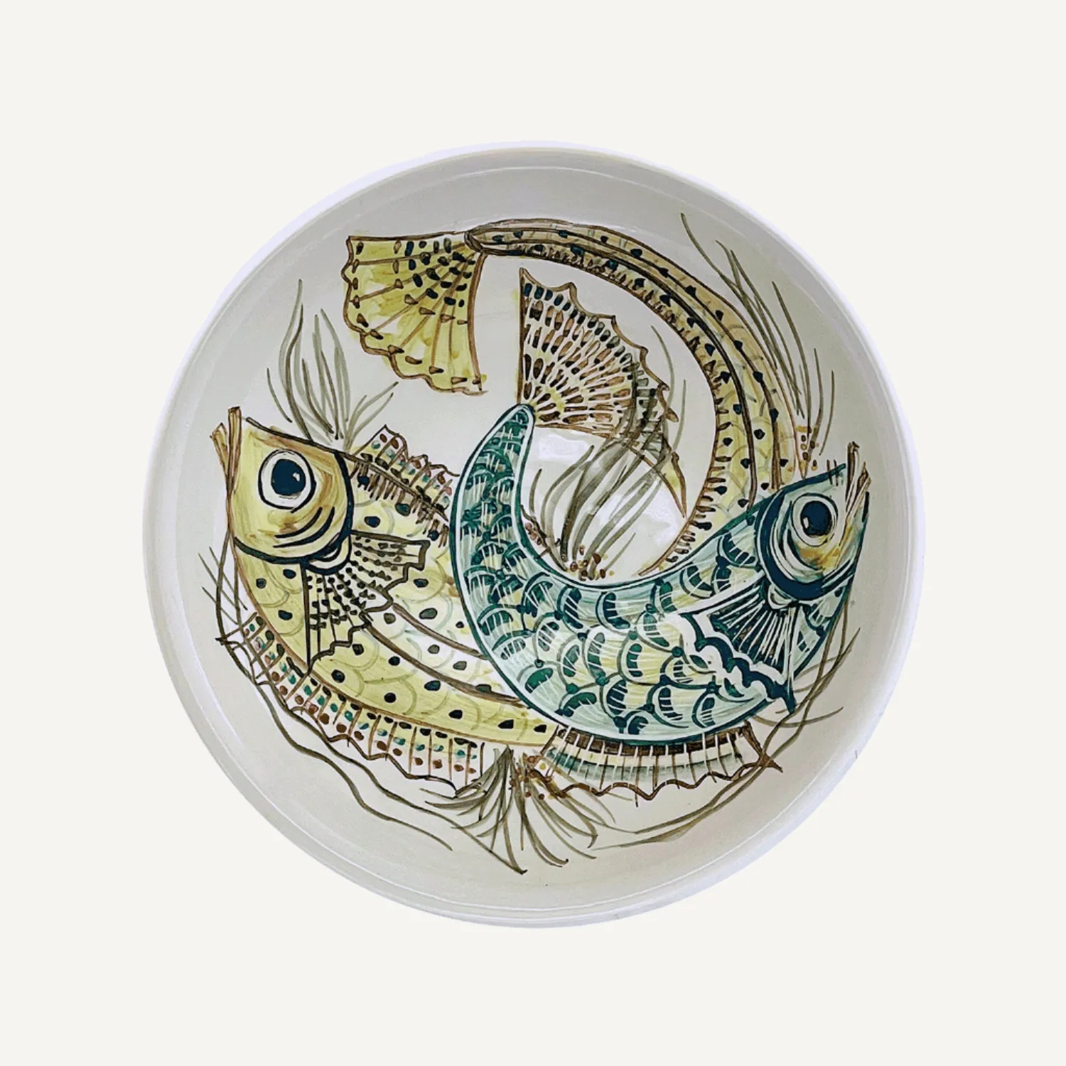 Yellow Aldo Fish Pasta Bowl